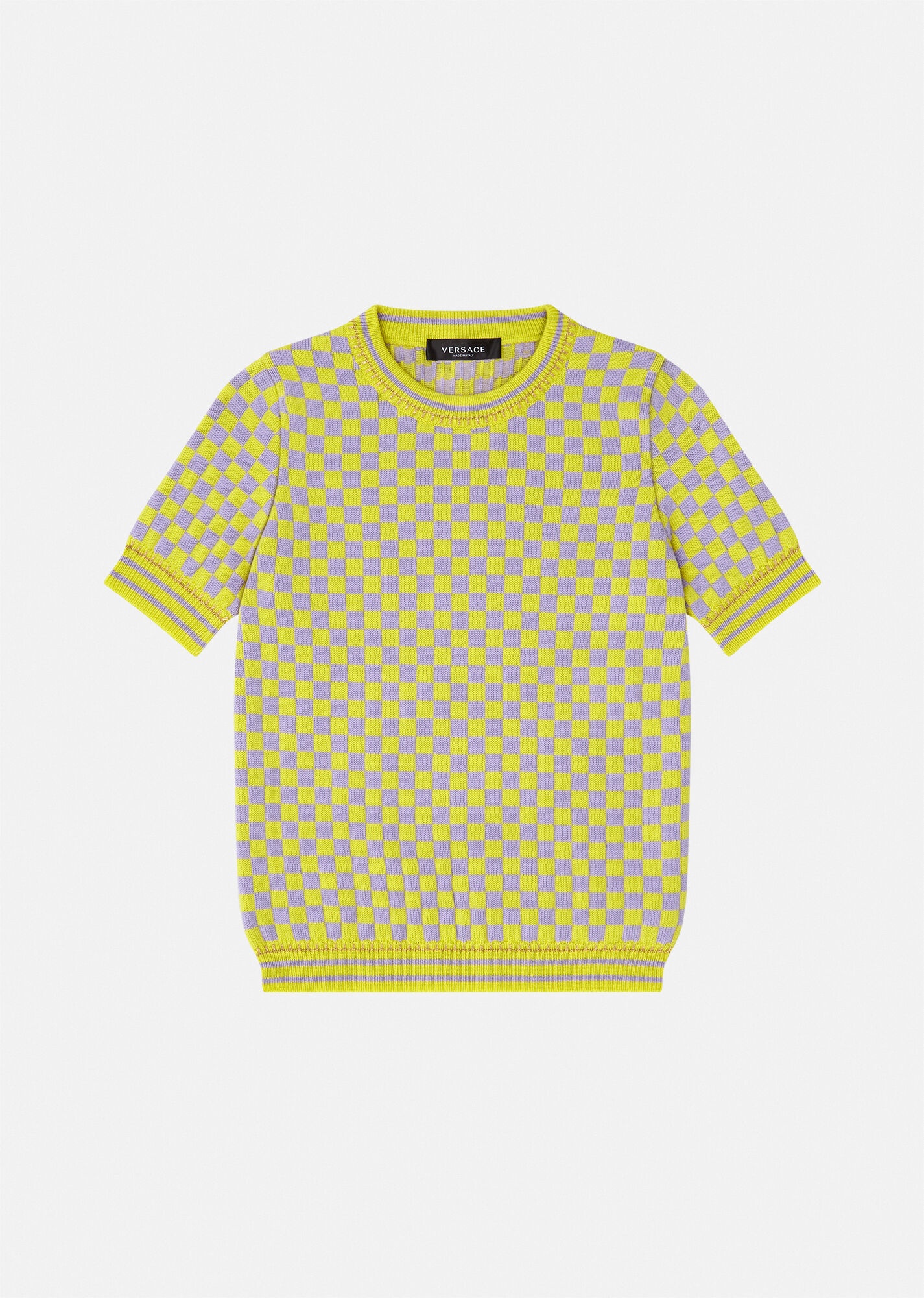 Checker Knit T-Shirt - 1