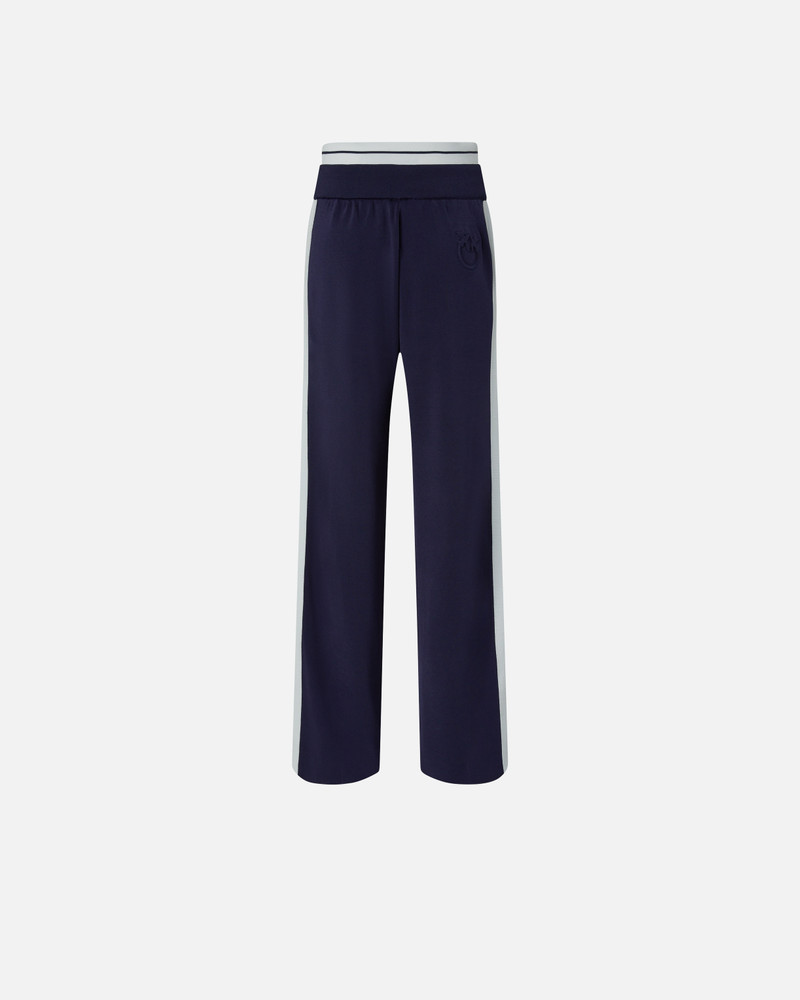 PINKO WIDE-LEG SPORTY TROUSERS WITH SIDE BAND DETAIL outlook