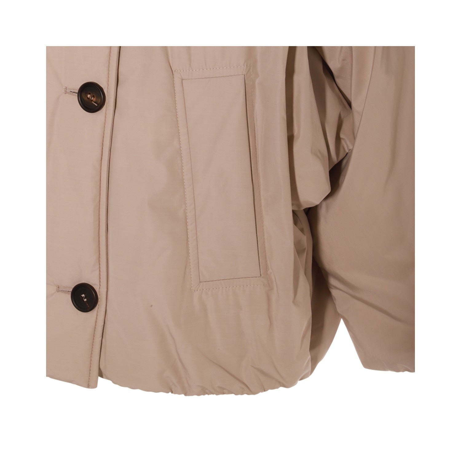 BEIGE COTTON DOWN JACKET - 3