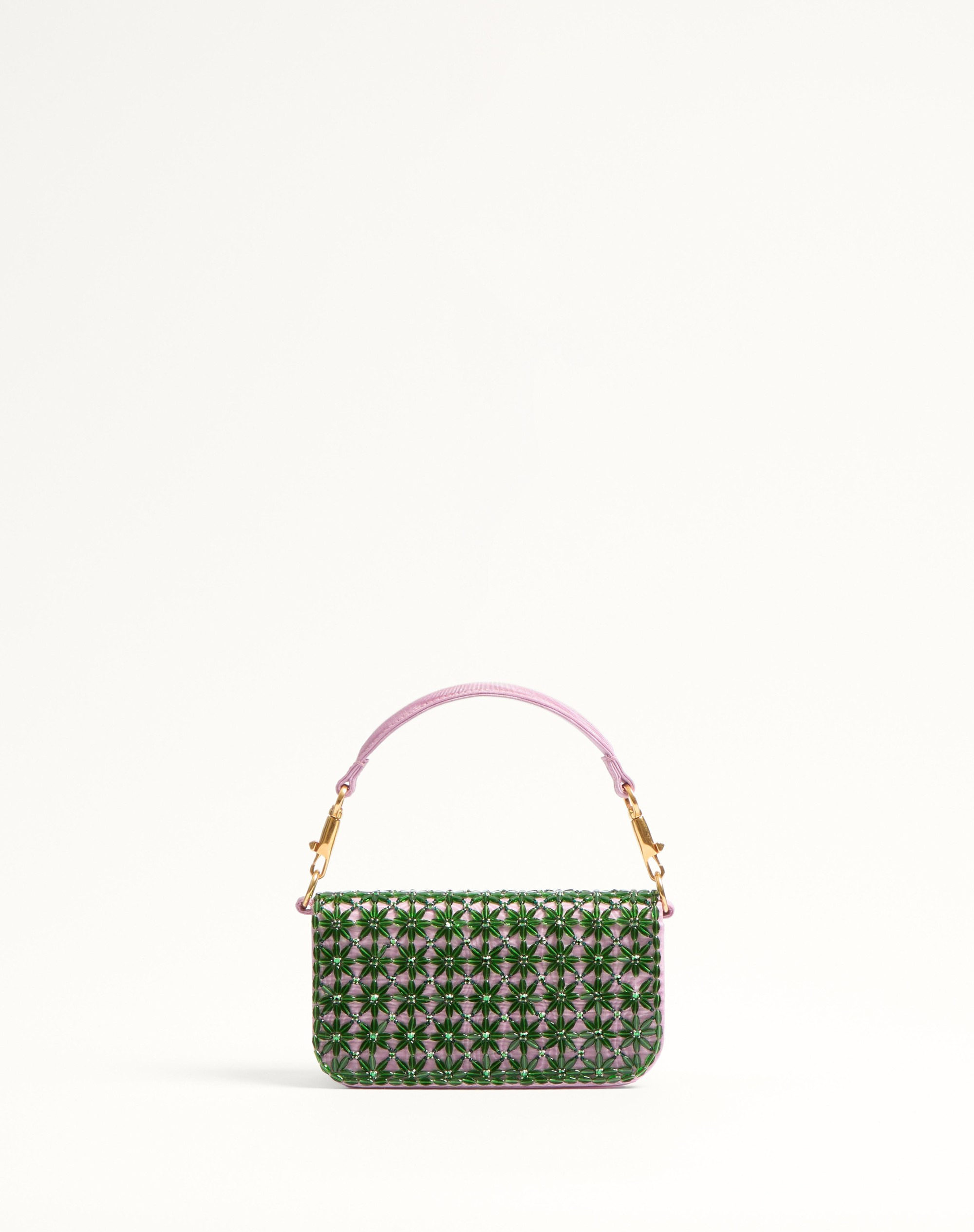 VALENTINO GARAVANI LOCÒ SMALL SHOULDER BAG EMBROIDERED WITH JEWEL LOGO - 5
