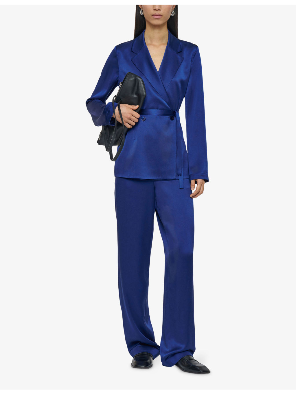 Joubert Double-Breasted Silk-Satin Jacket - 2