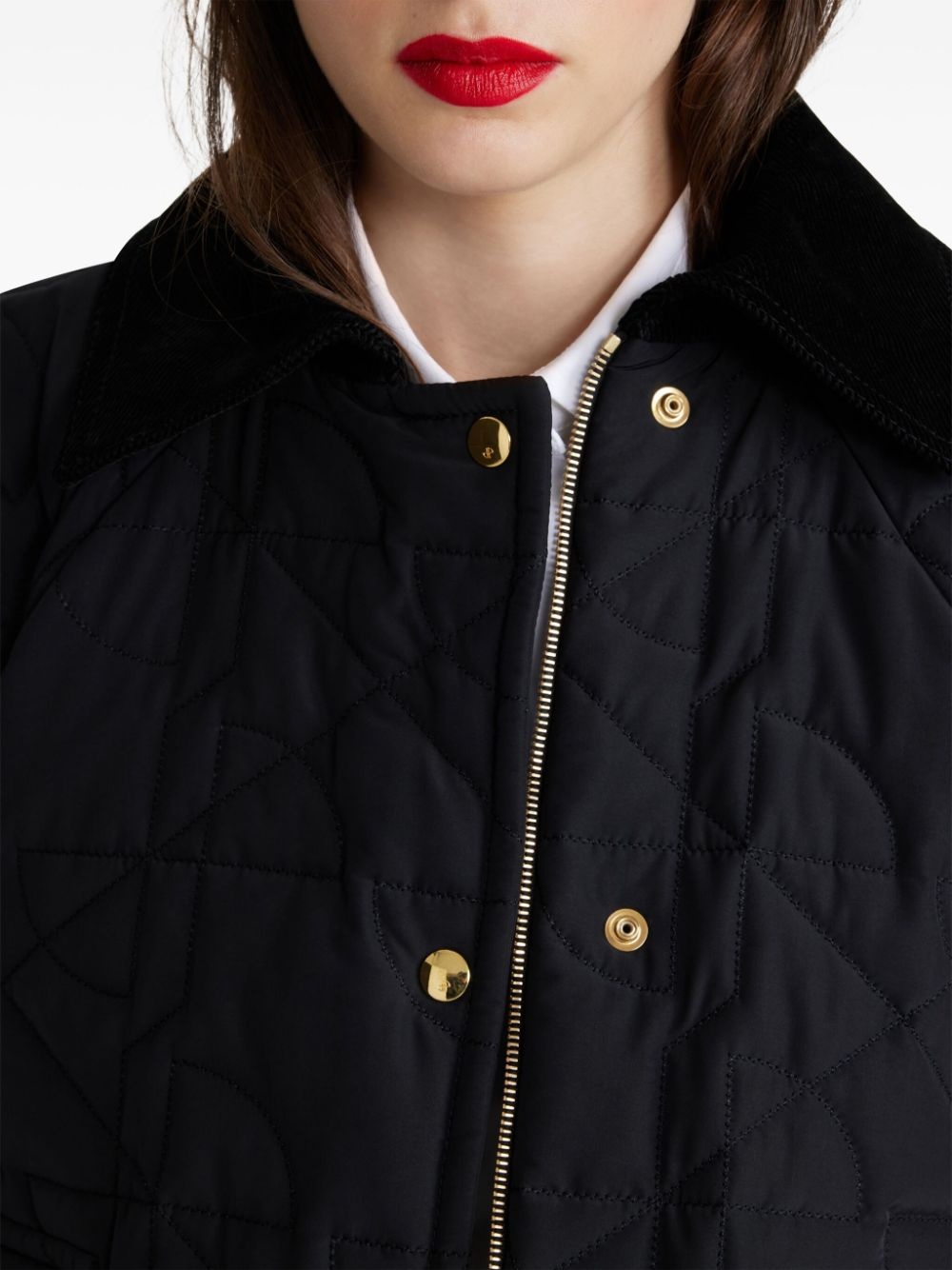 cropped quilted bomber jacket - 4