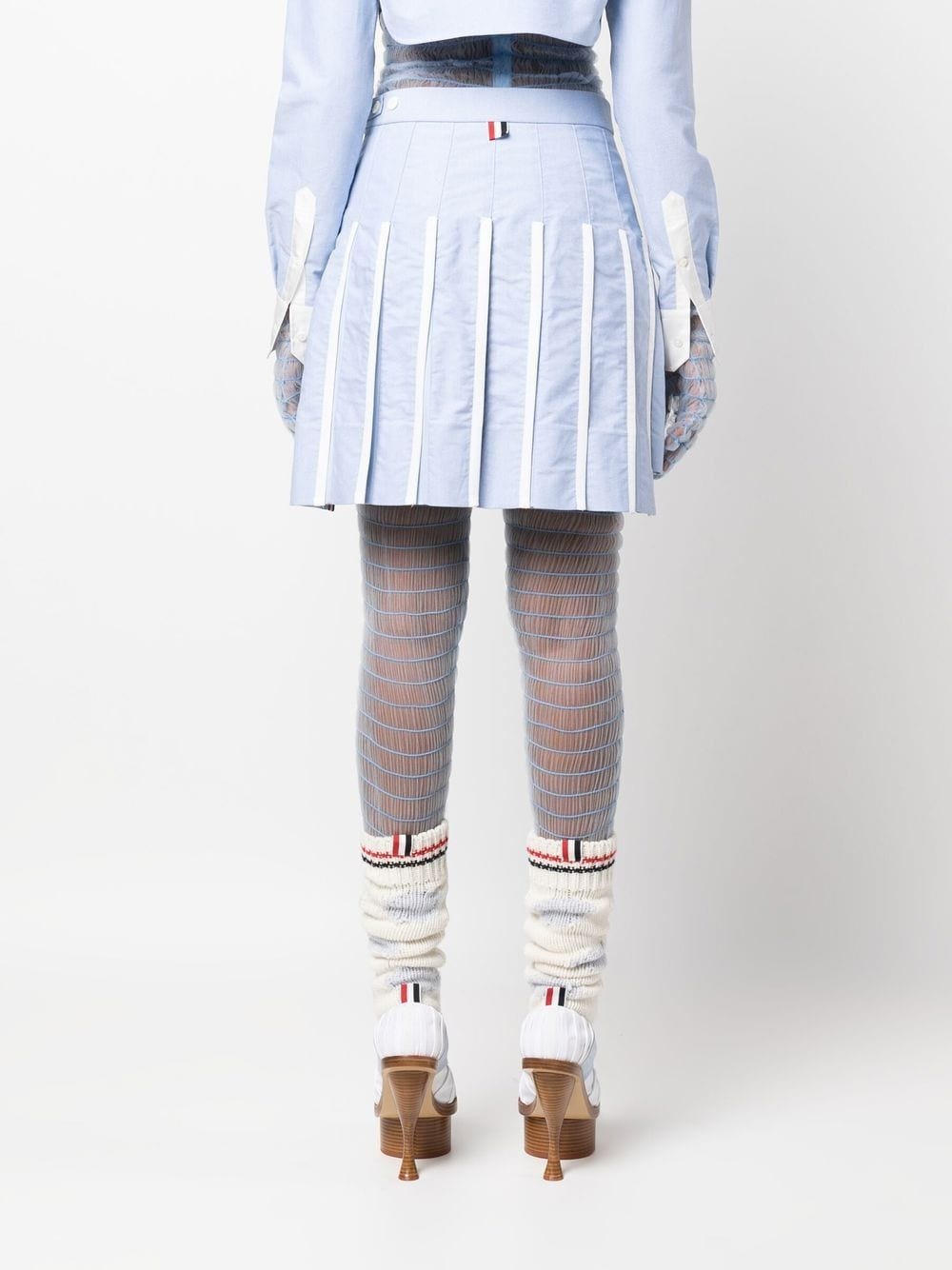 pleated high-waist skirt - 4