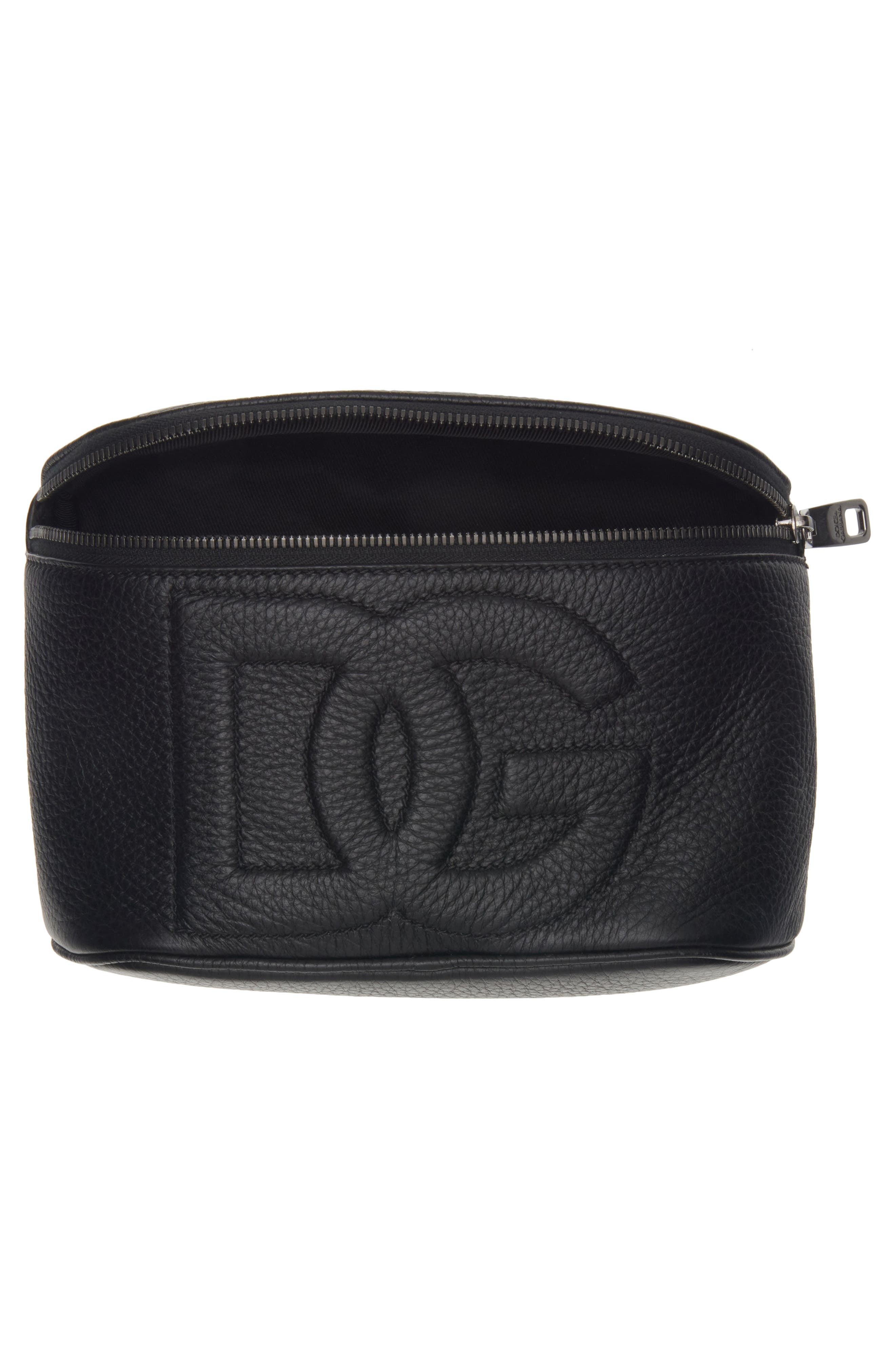 Dolce&Gabbana DG Logo Deerskin Leather Belt Bag in Nero at Nordstrom - 3