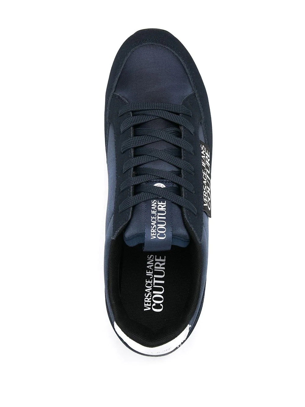 logo-patch low top trainers - 4