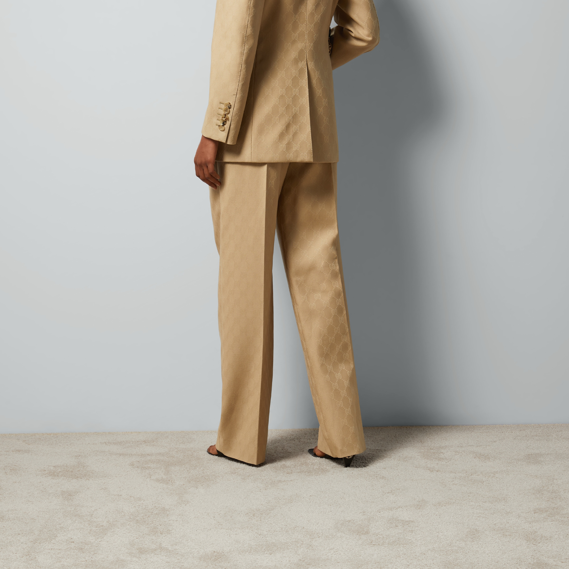GG wool jacquard pant - 5
