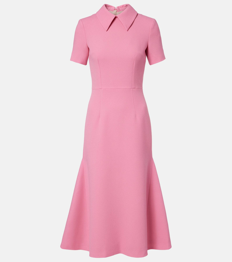 Eman wool crêpe midi dress 1