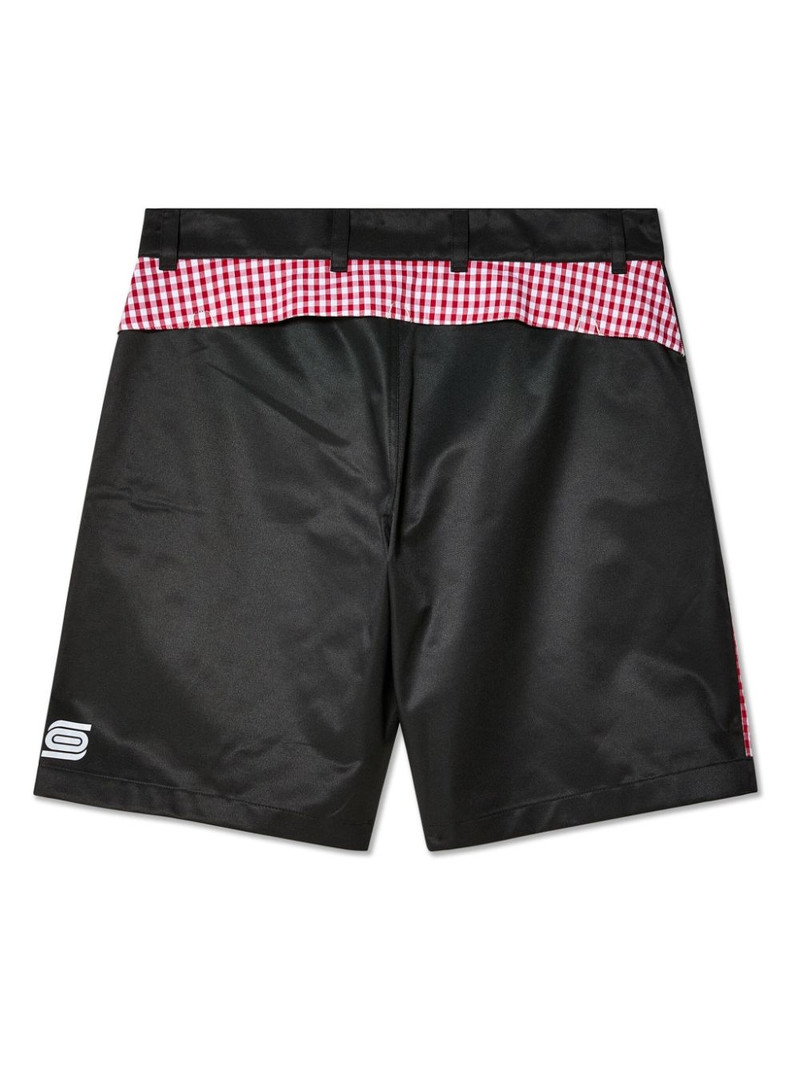 OLLY SHINDER gingham-print shorts outlook