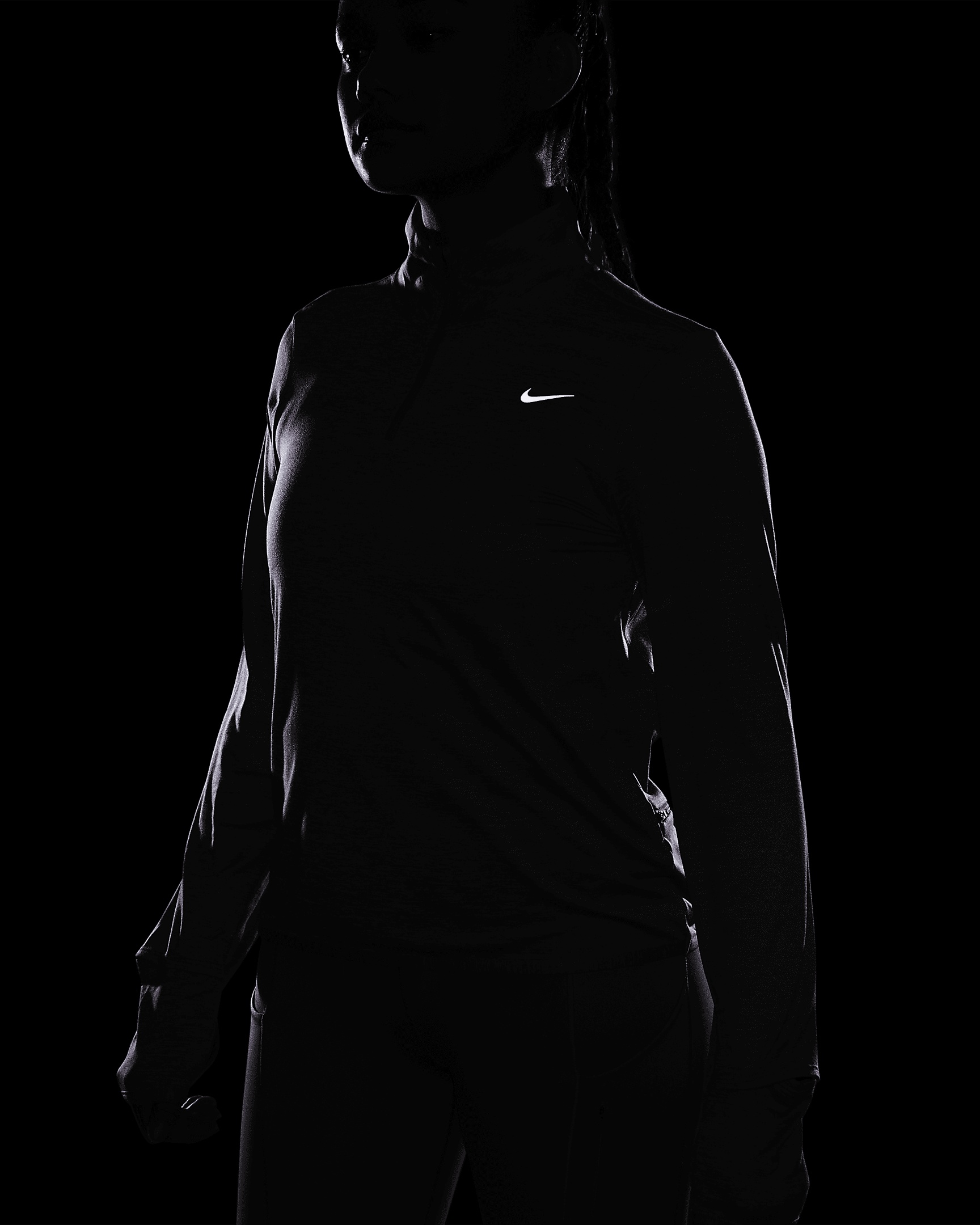 Nike Women's Swift Element UV Protection 1/4-Zip Running Top - 8