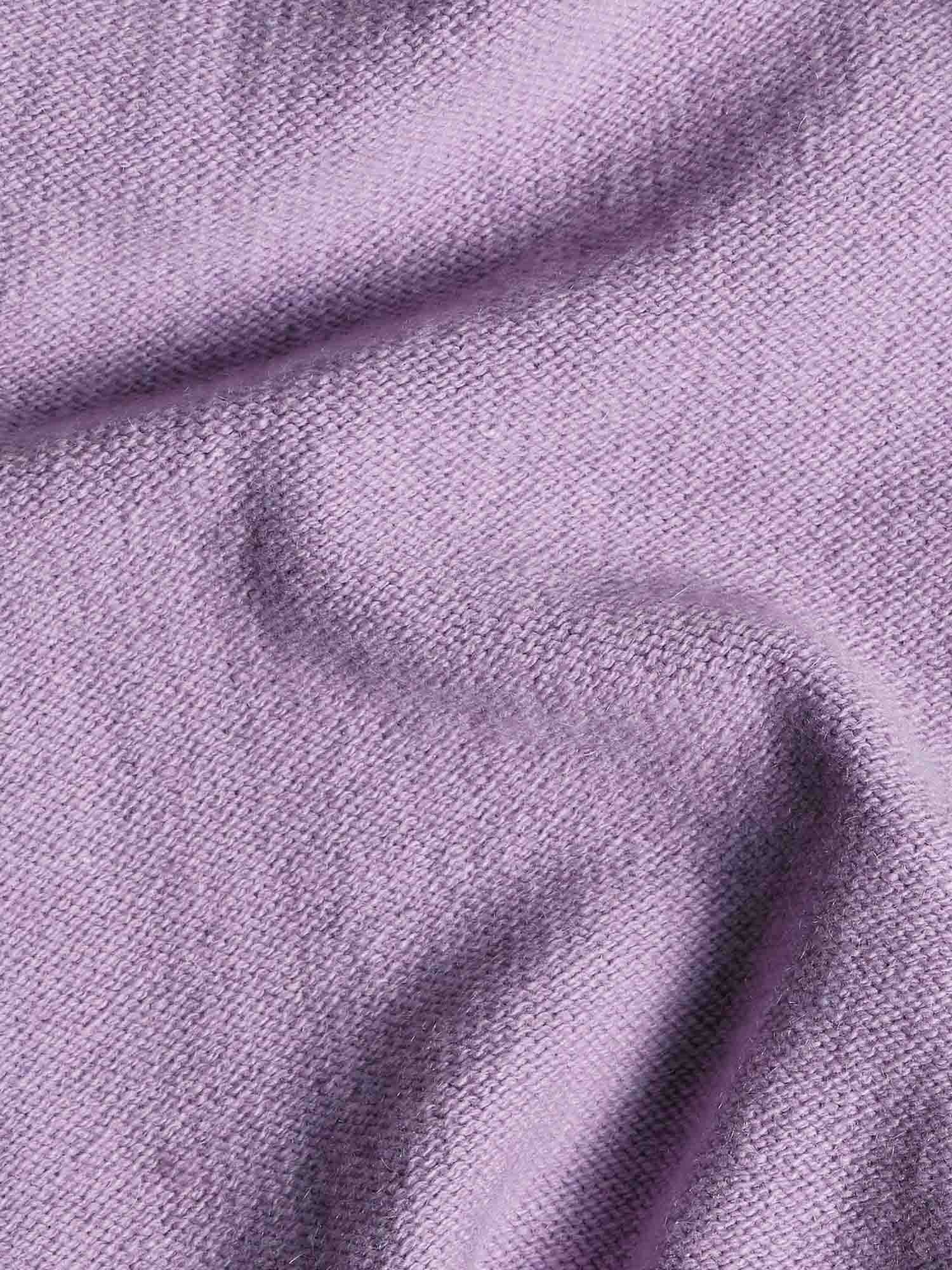 Mens Recycled Cashmere Track Pants - Orchid Purple - 3