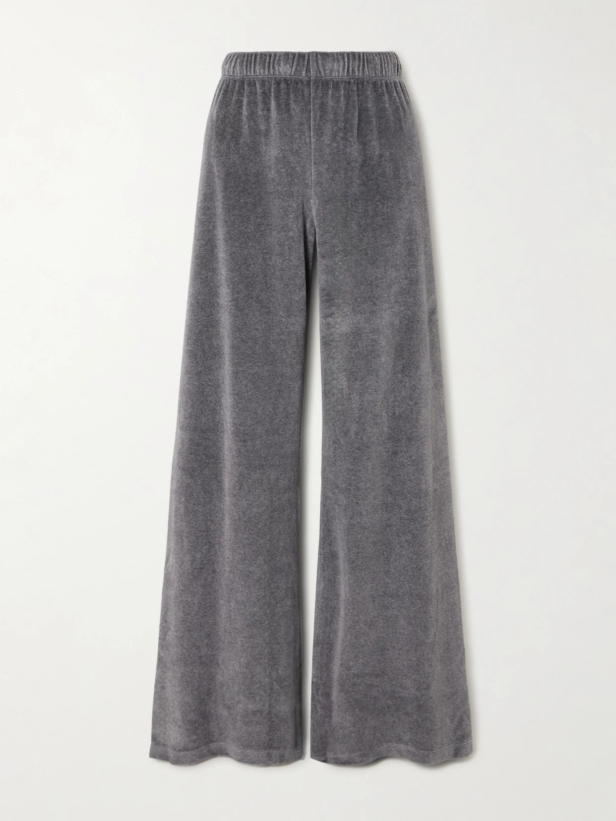 Zephyra Cotton-blend Velour Wide-leg Pants - 1