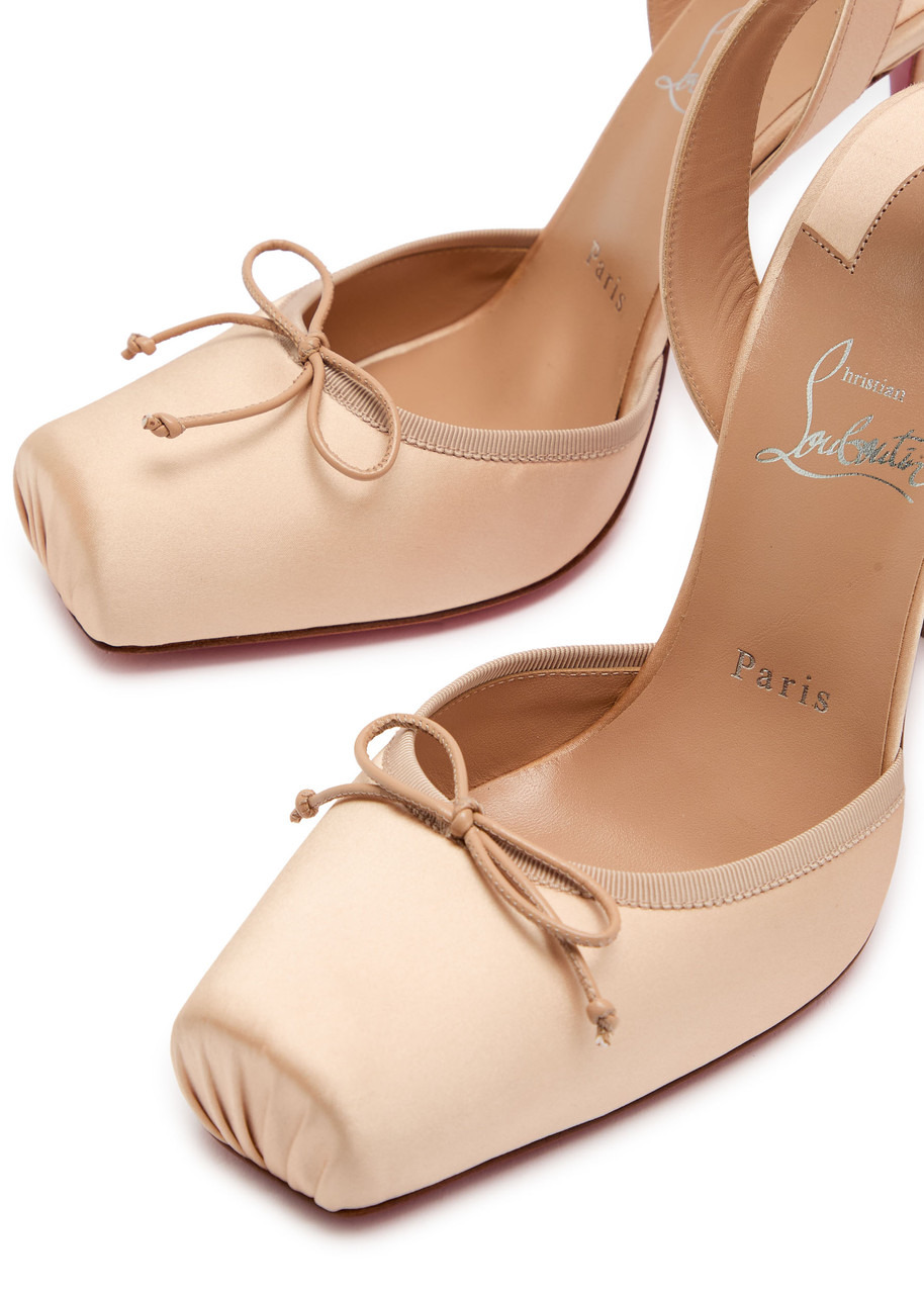 Christian Louboutin Cassia Lace Up 100 Satin Pumps - 3