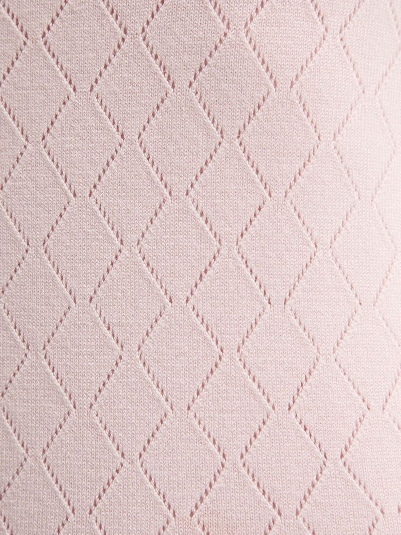 diamond-pattern sleeveless mini dress 4