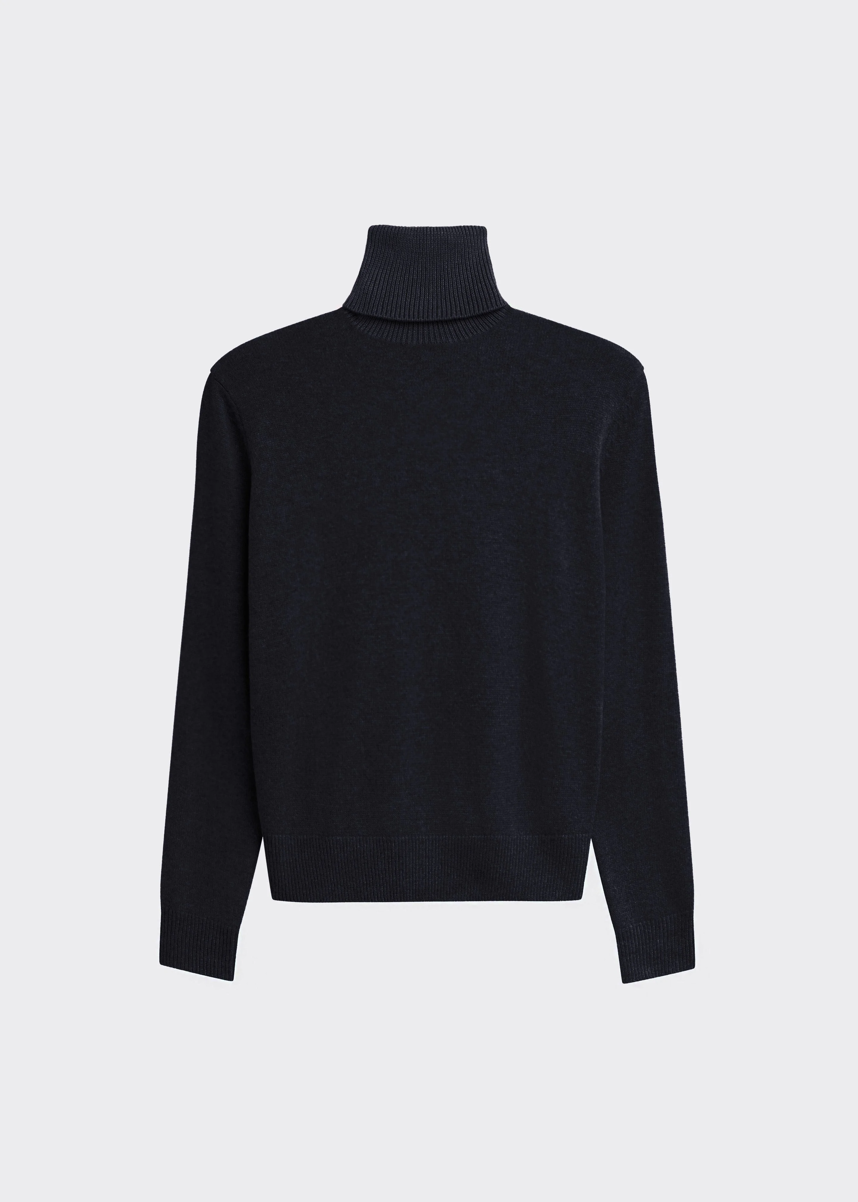 Koler Padded Knit Turtleneck - Black - 1
