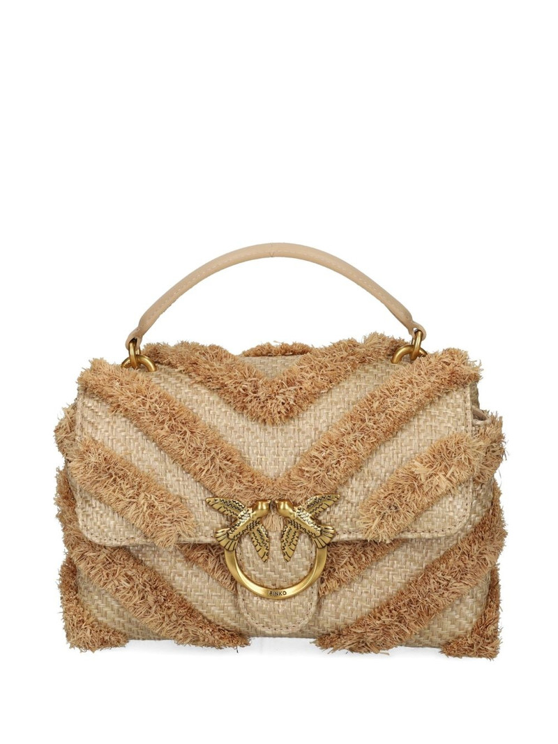 fringed-chevron shoulder bag 1