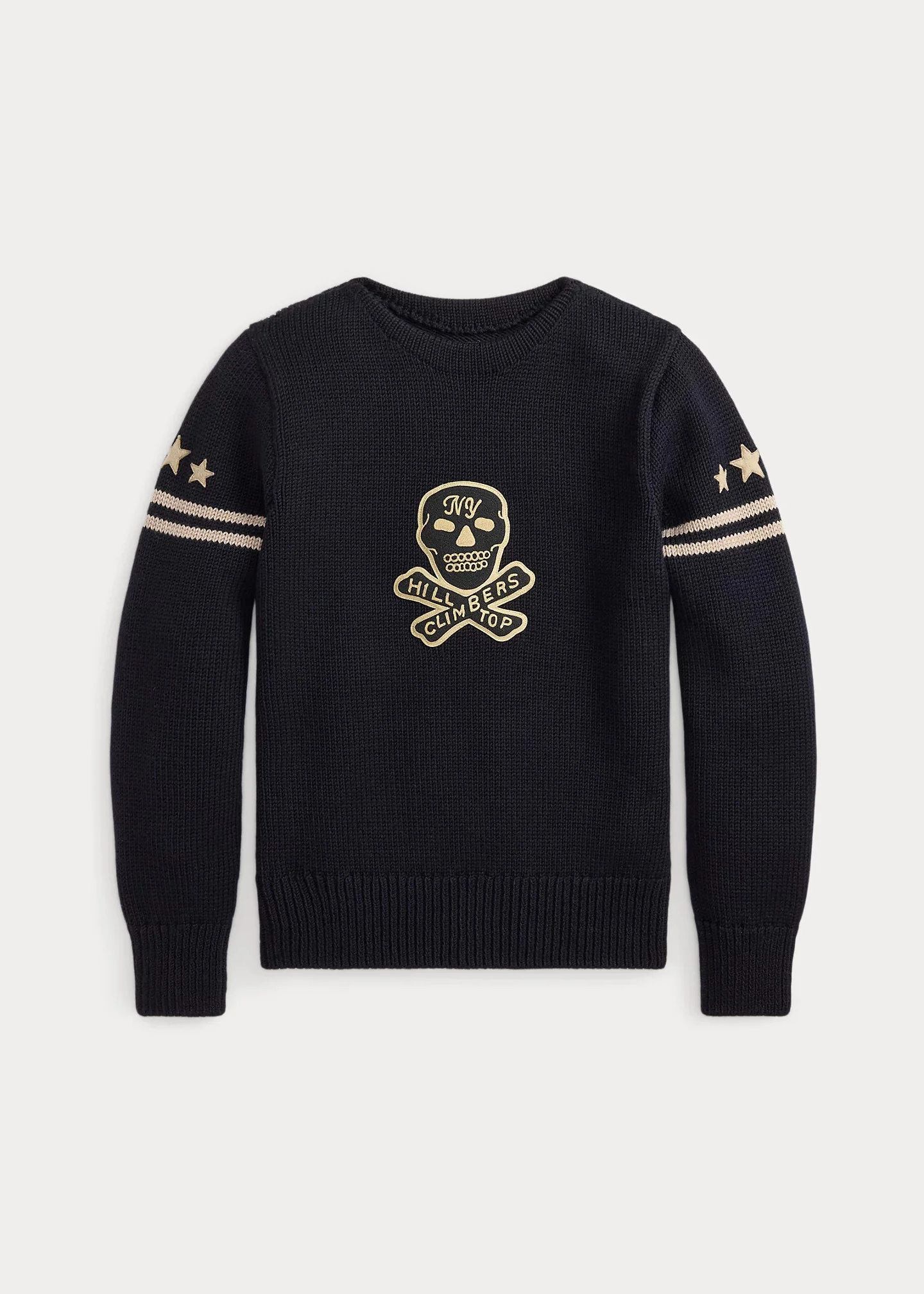 Skull-Patch Wool Sweater - 1