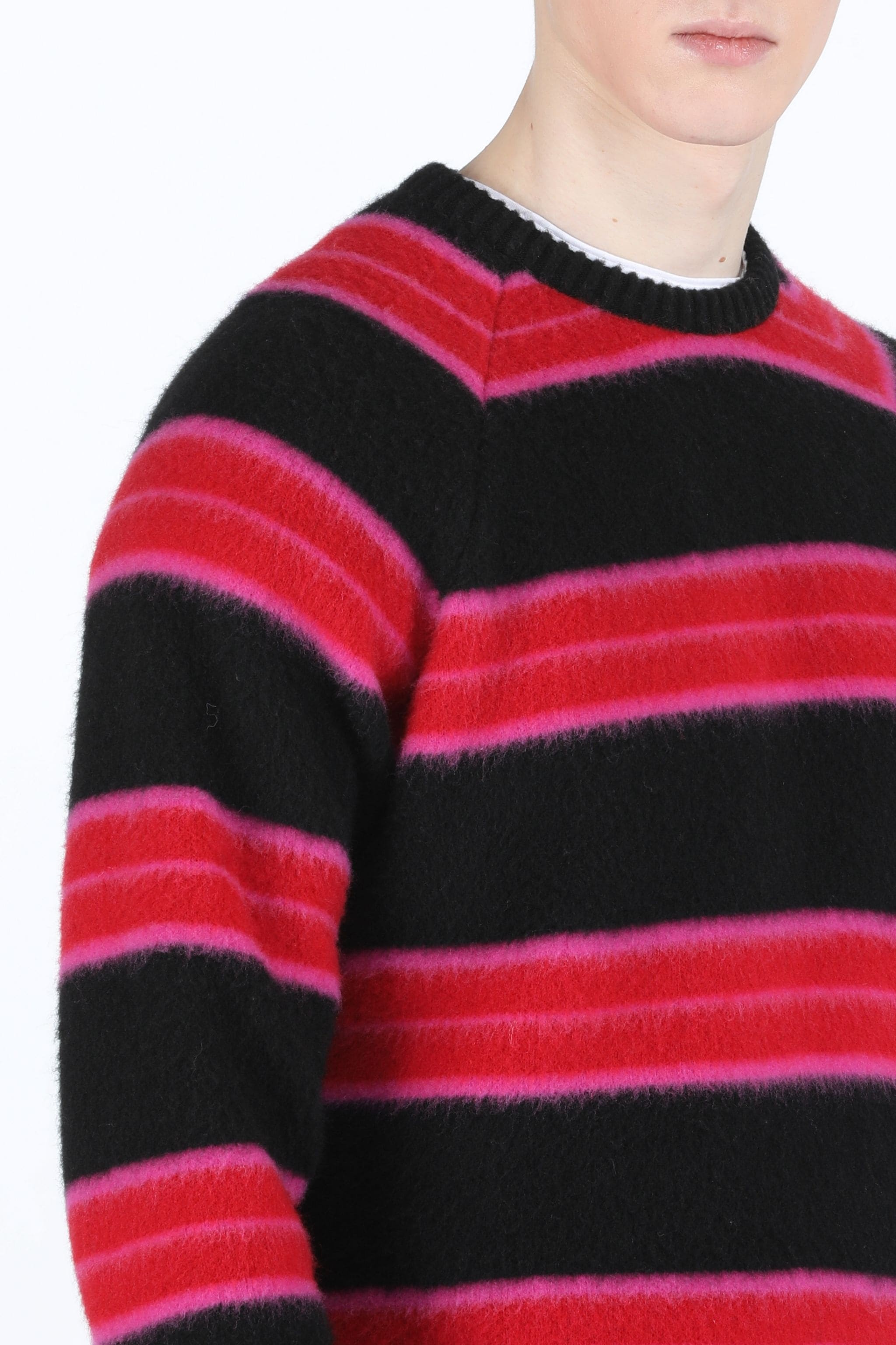 STRIPED MOHAIR SWEATER - 5