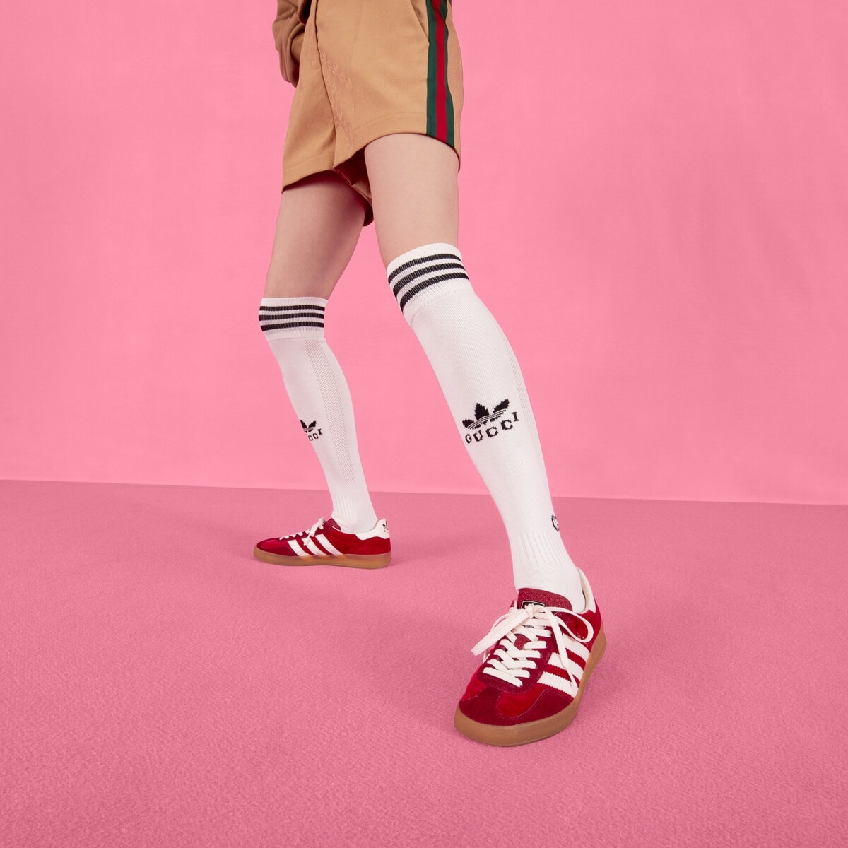 レッグウェア Gucci x adidas long cotton web socks GUCCI adidas x Gucci long cotton socks | REVERSIBLE