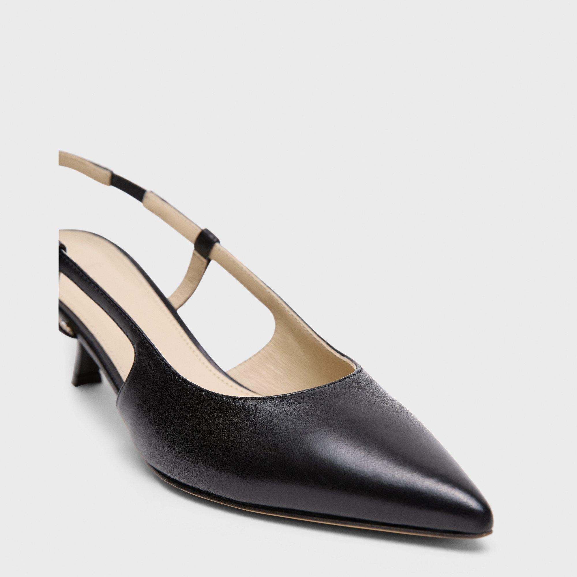 Micro Slingback Pump in Leather - 4