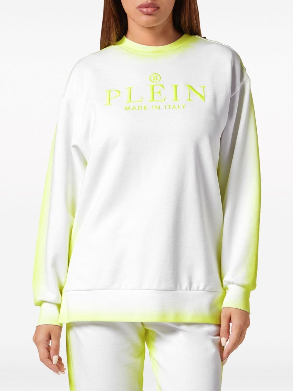 logo-embroidered cotton sweatshirt - 3