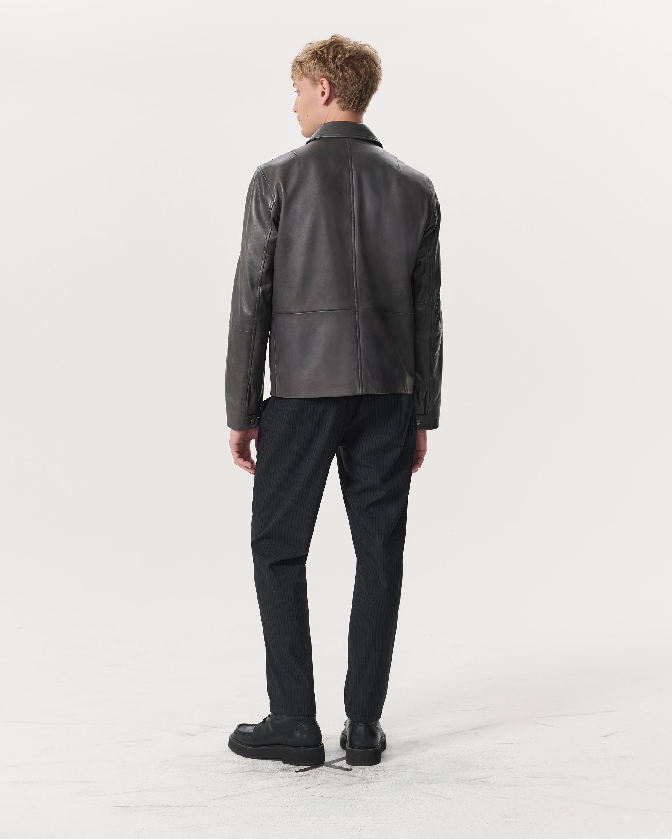 Melrose Leather Blouson Jacket - 5