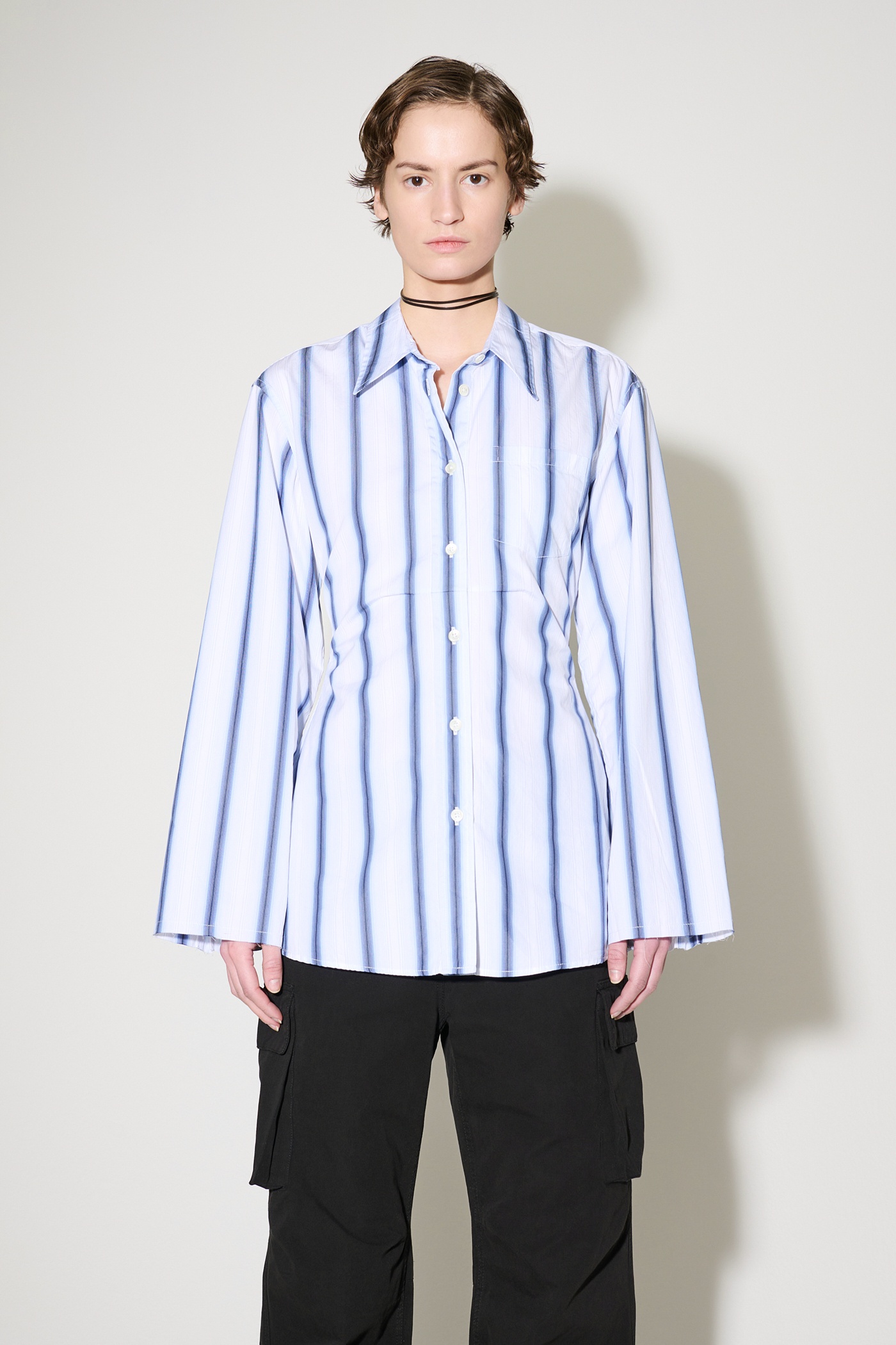 Daisy Shirt Blue Crypto Stripe - 5