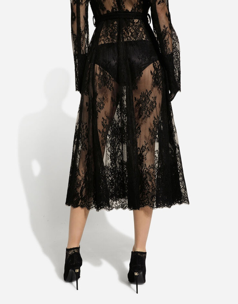Chantilly lace coat with belt 7