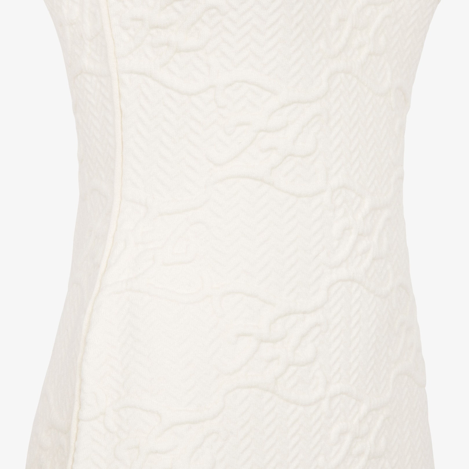 White wool and cashmere dress - 3