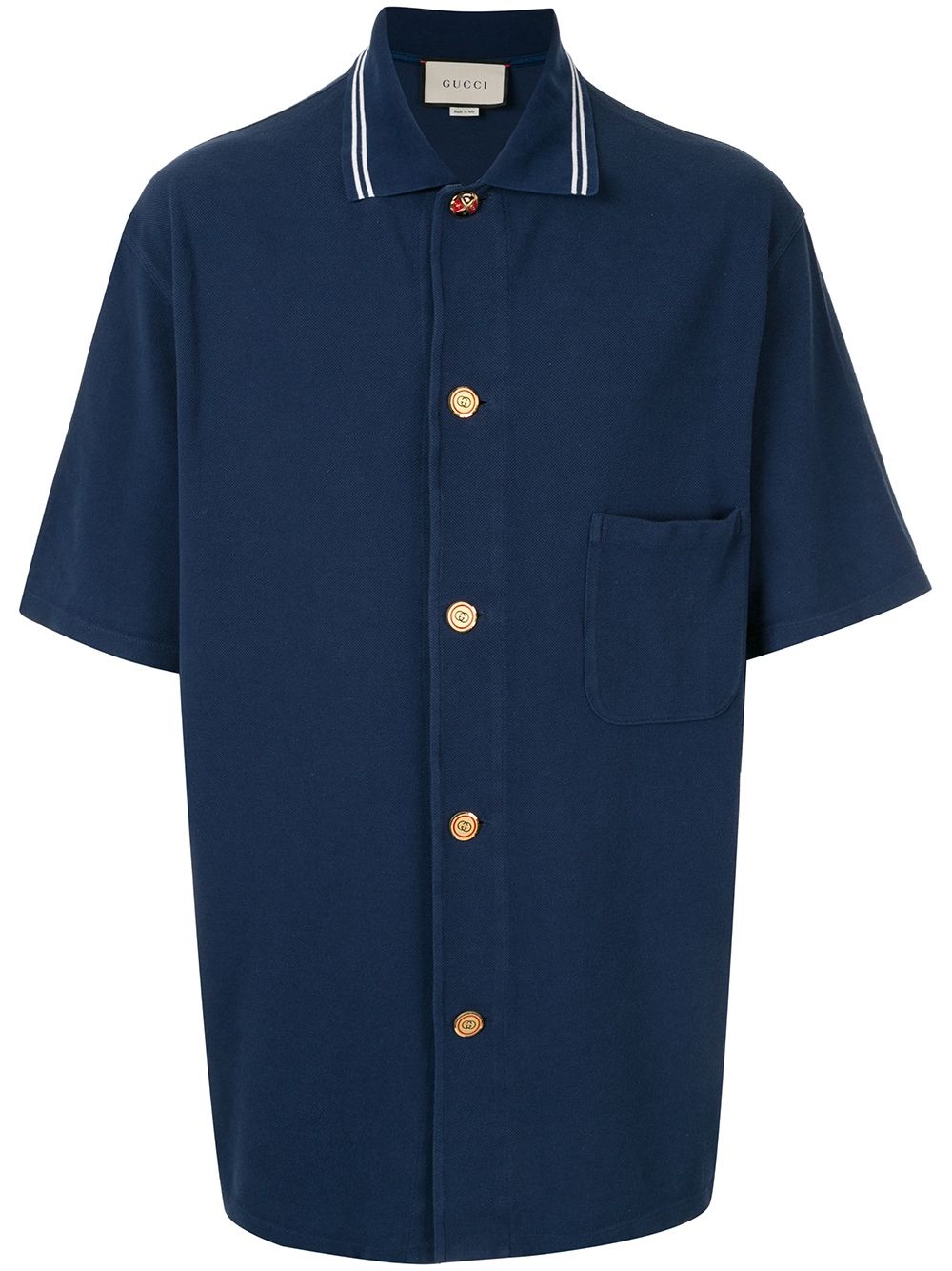 cotton piquet polo shirt - 1