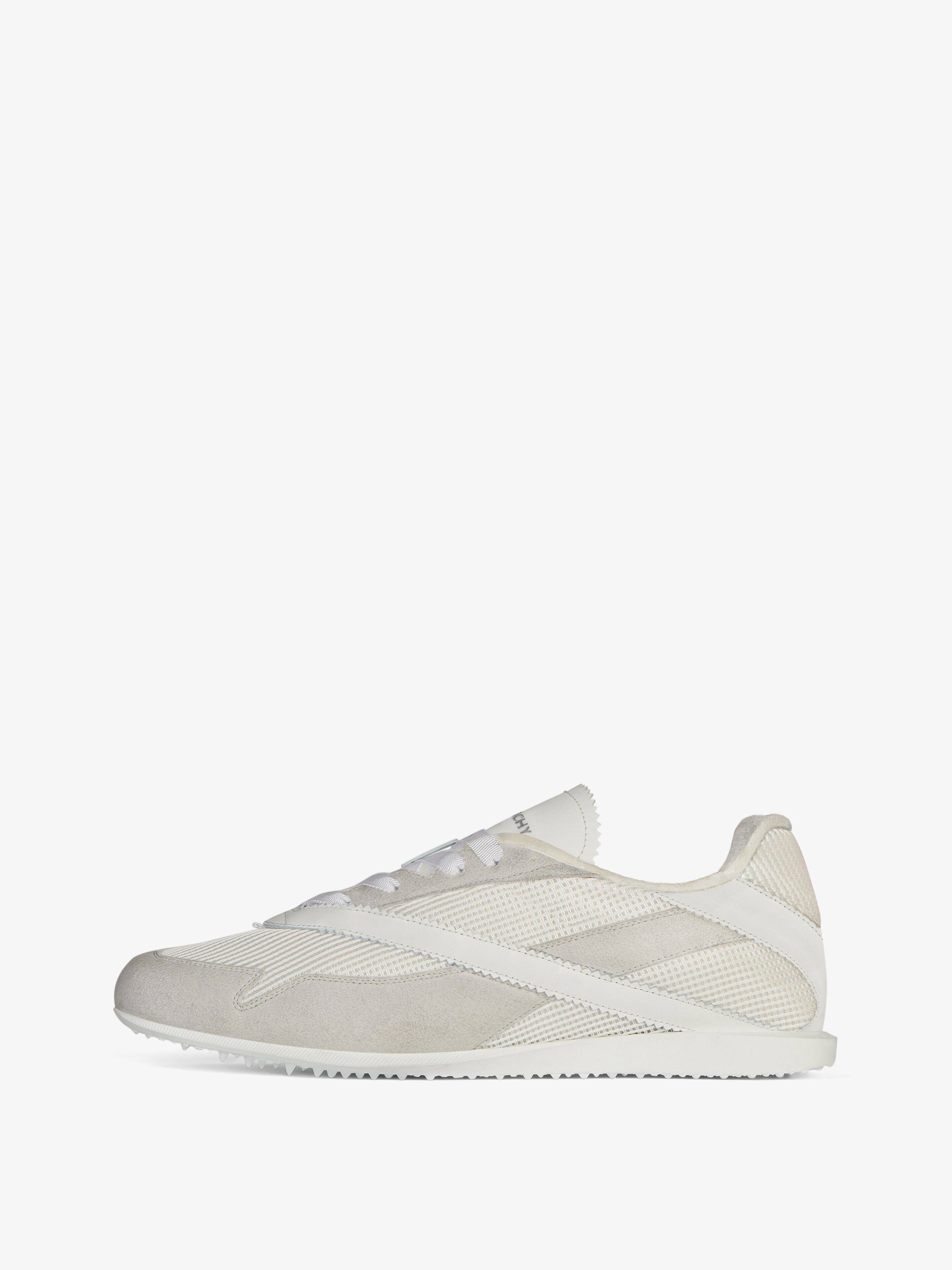 RUNNER SNEAKERS IN MESH, SUEDE AND LEATHER - 3