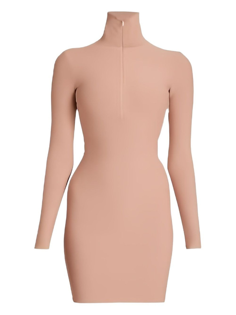 half-zip fastening mini dress 1
