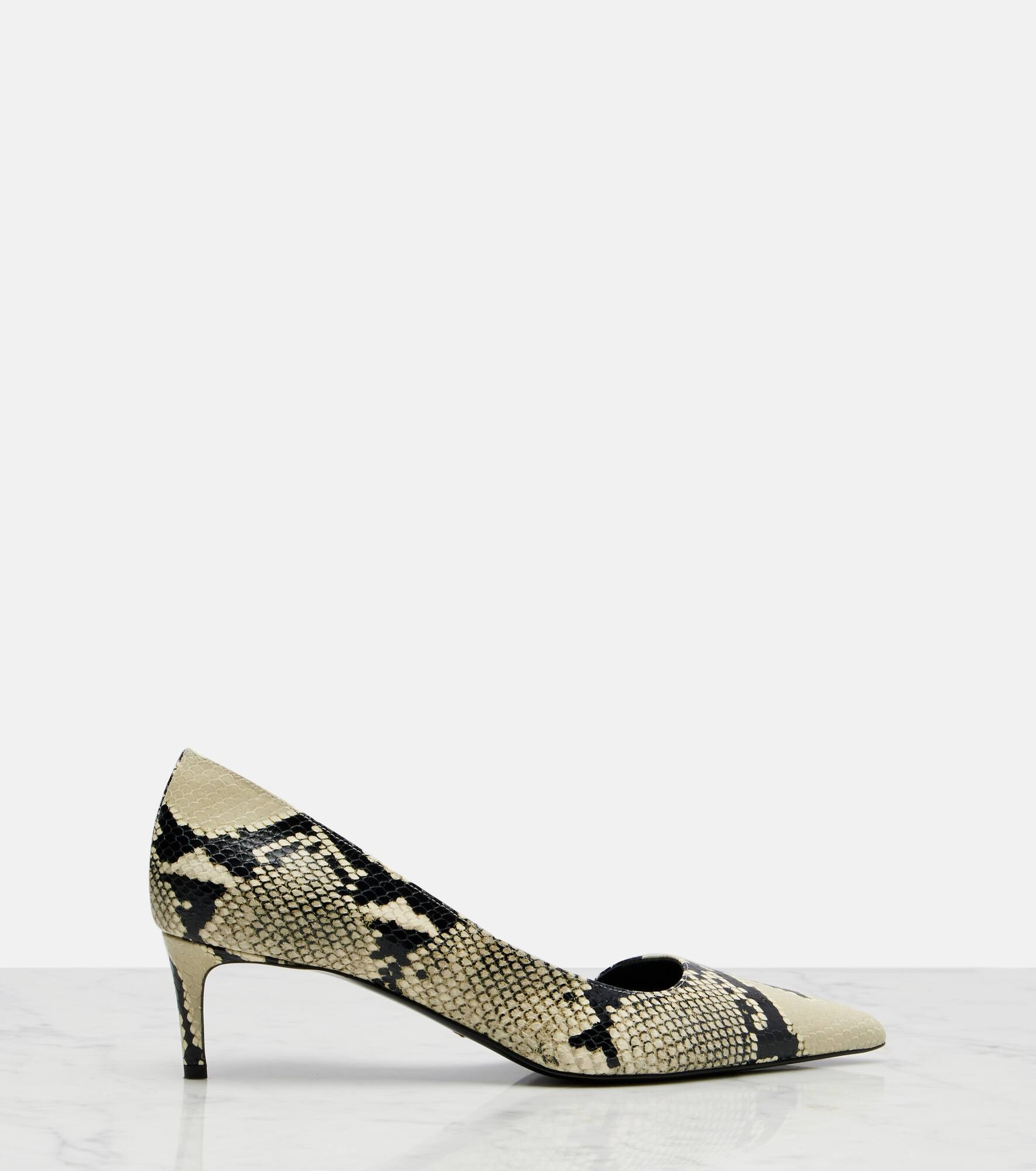 Jett D'Orsay 45 snake-effect leather pumps - 4