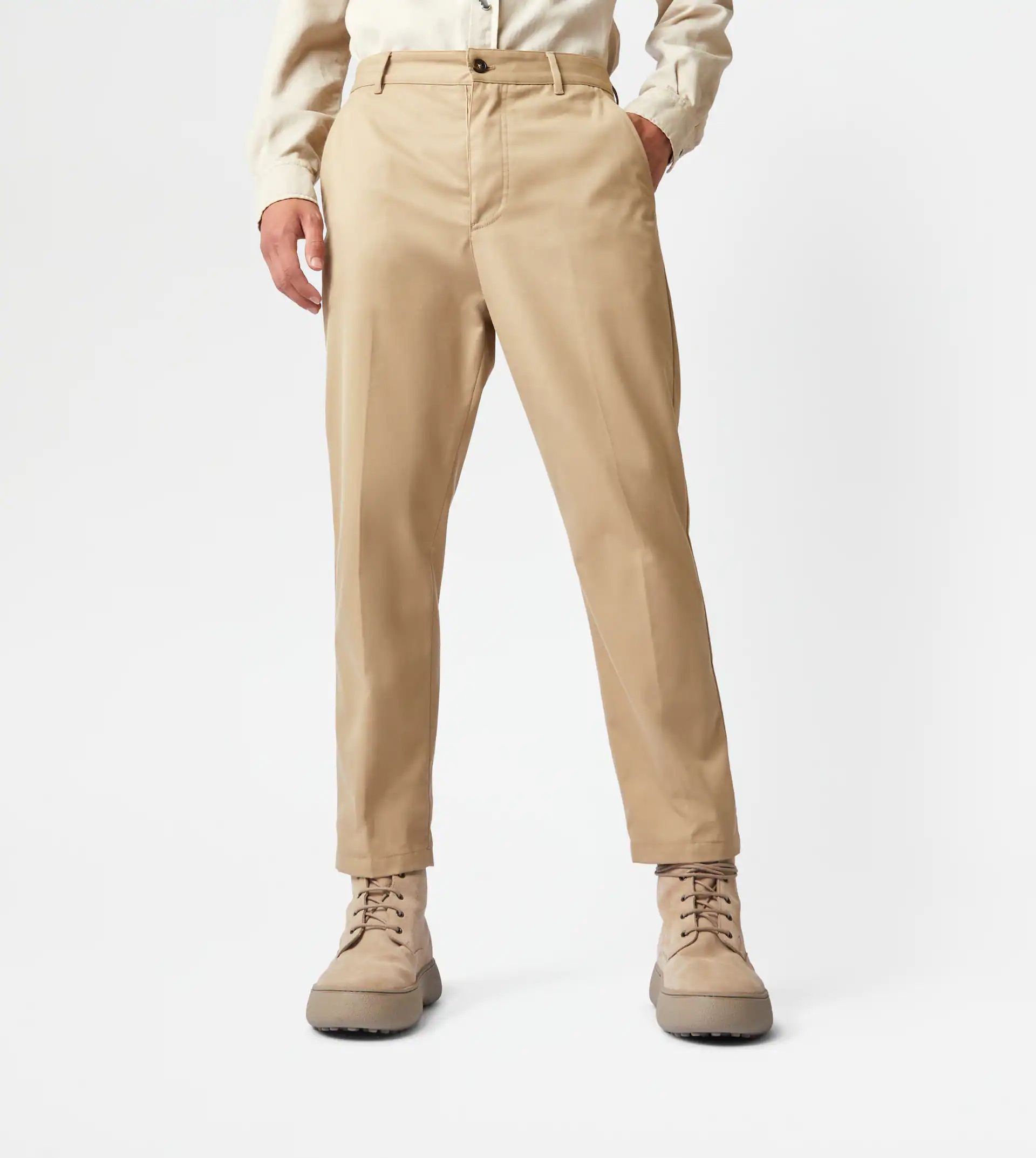 TOD'S CHINO TROUSERS - BEIGE - 7