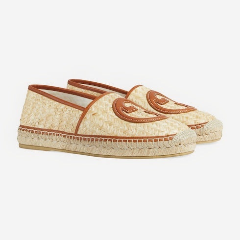 Gucci Raffia Interlocking G Espadrilles - 2