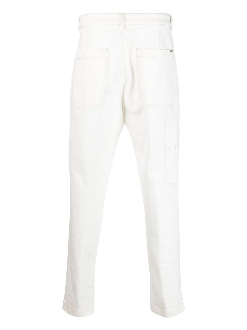 PESERICO straight-leg stretch-cotton trousers outlook