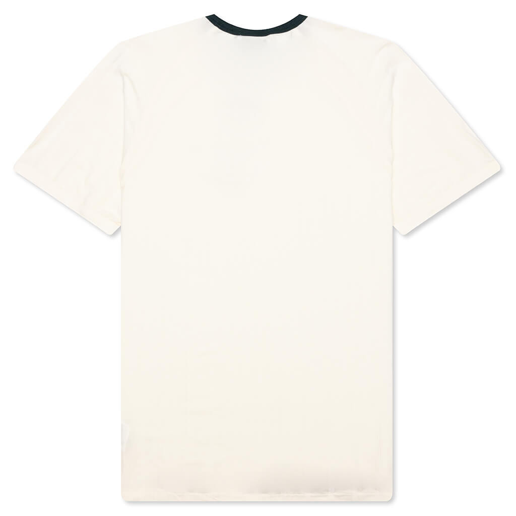 ADIDAS ORIGINALS X CLOT RIB TEE BY EDISON CHEN - CREAM WHITE/GREEN NIGHT - 2