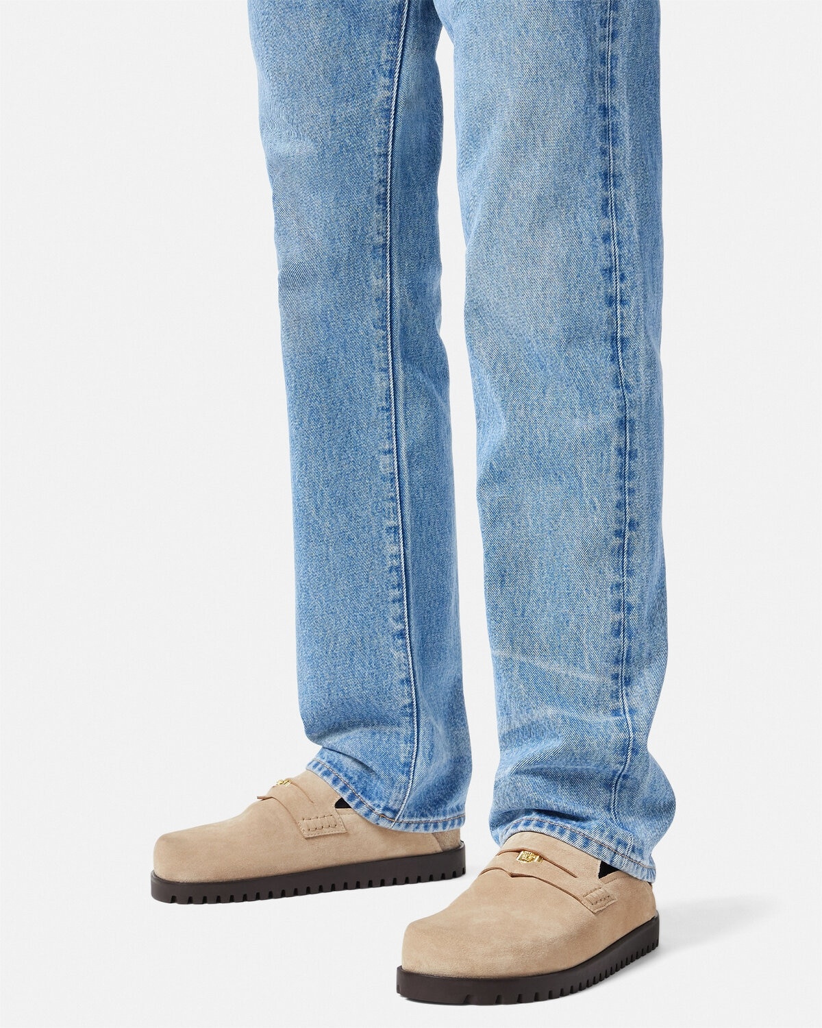 Suede Medusa Mules - 3