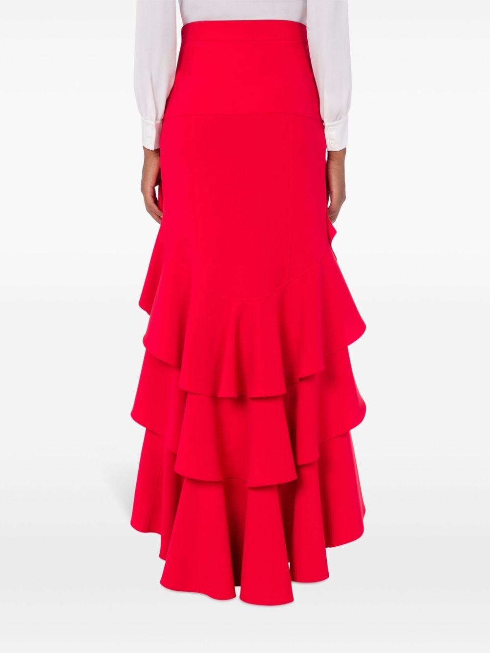 tiered asymmetric skirt - 3