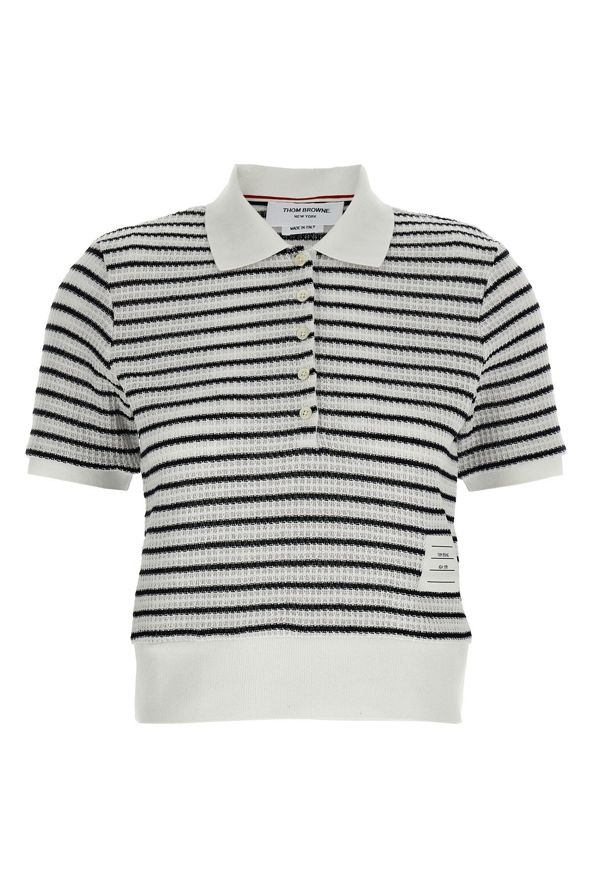 Thom Browne Women Striped Polo Shirt - 1