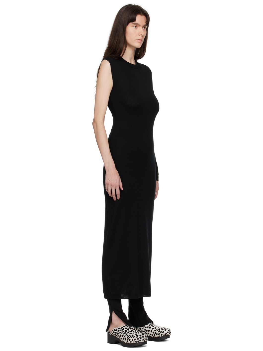 Black Wrap Maxi Dress - 2