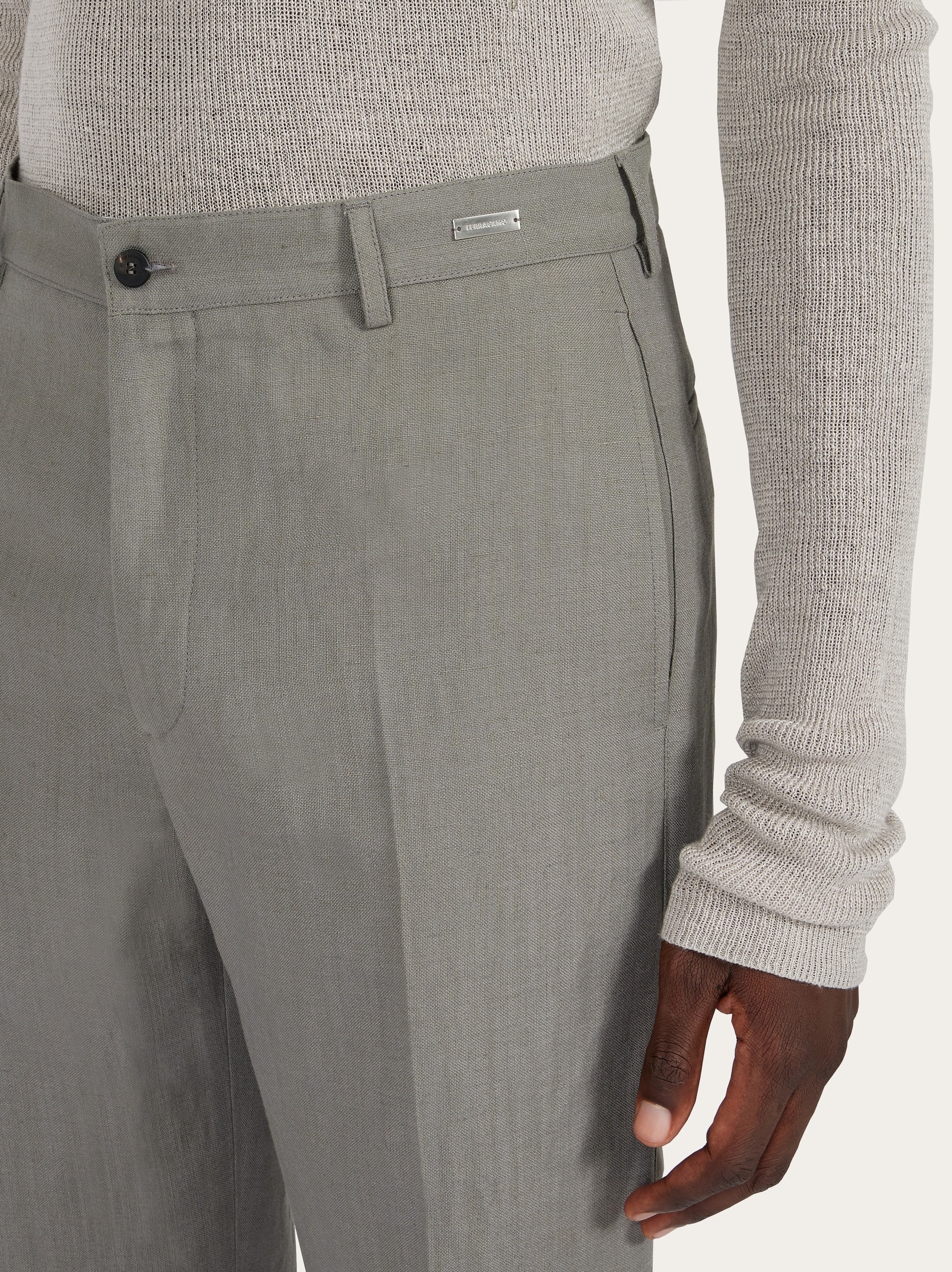 Silk and viscose tailored trouser - 5
