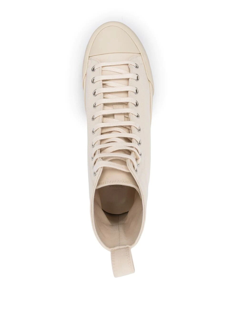 high-top leather sneakers - 4