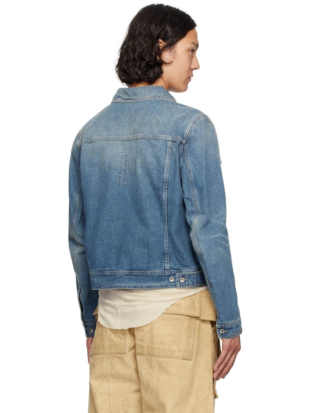 Indigo Hollywood Trucker Denim Jacket - 3