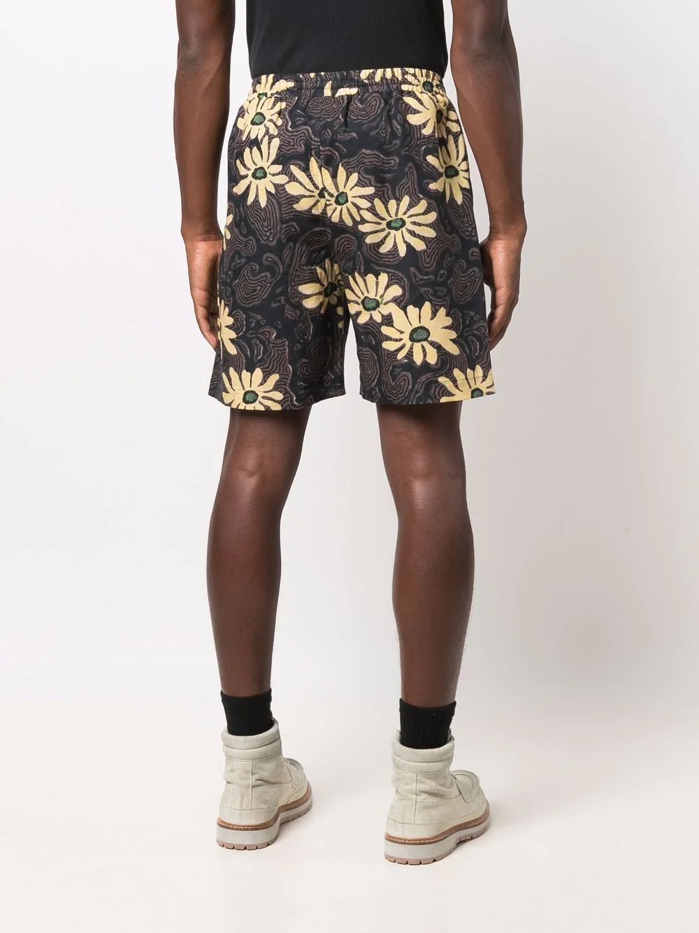 all-over floral print shorts - 4