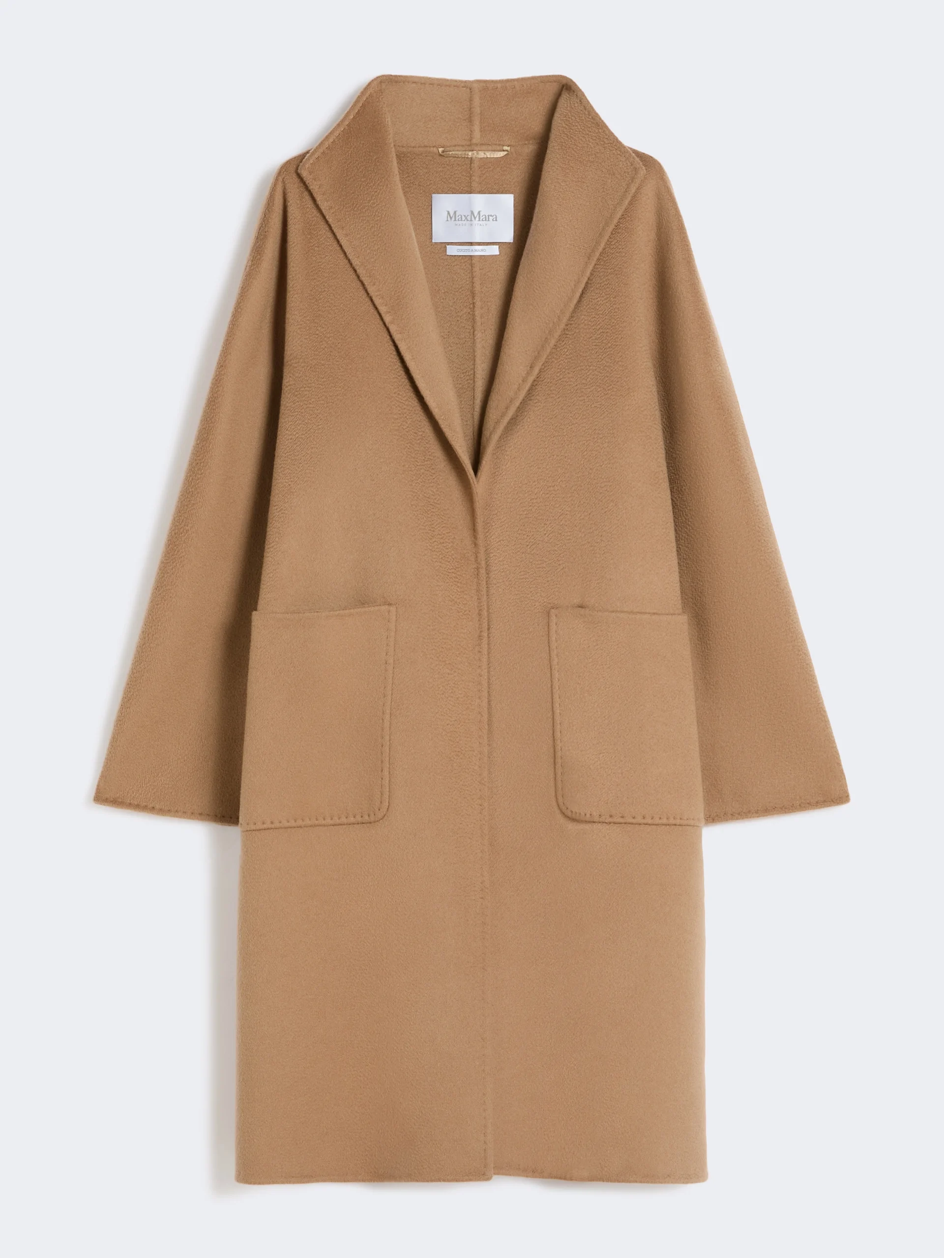 LILIA Midi cashmere cardigan coat - CAMEL - 1