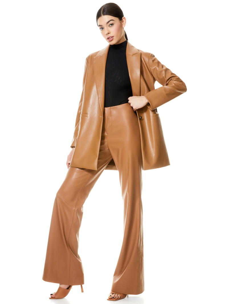Alice + Olivia LORINDA VEGAN LEATHER PANT outlook