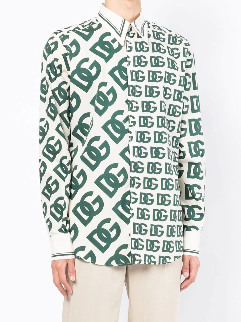 logo-print long-sleeve shirt - 3