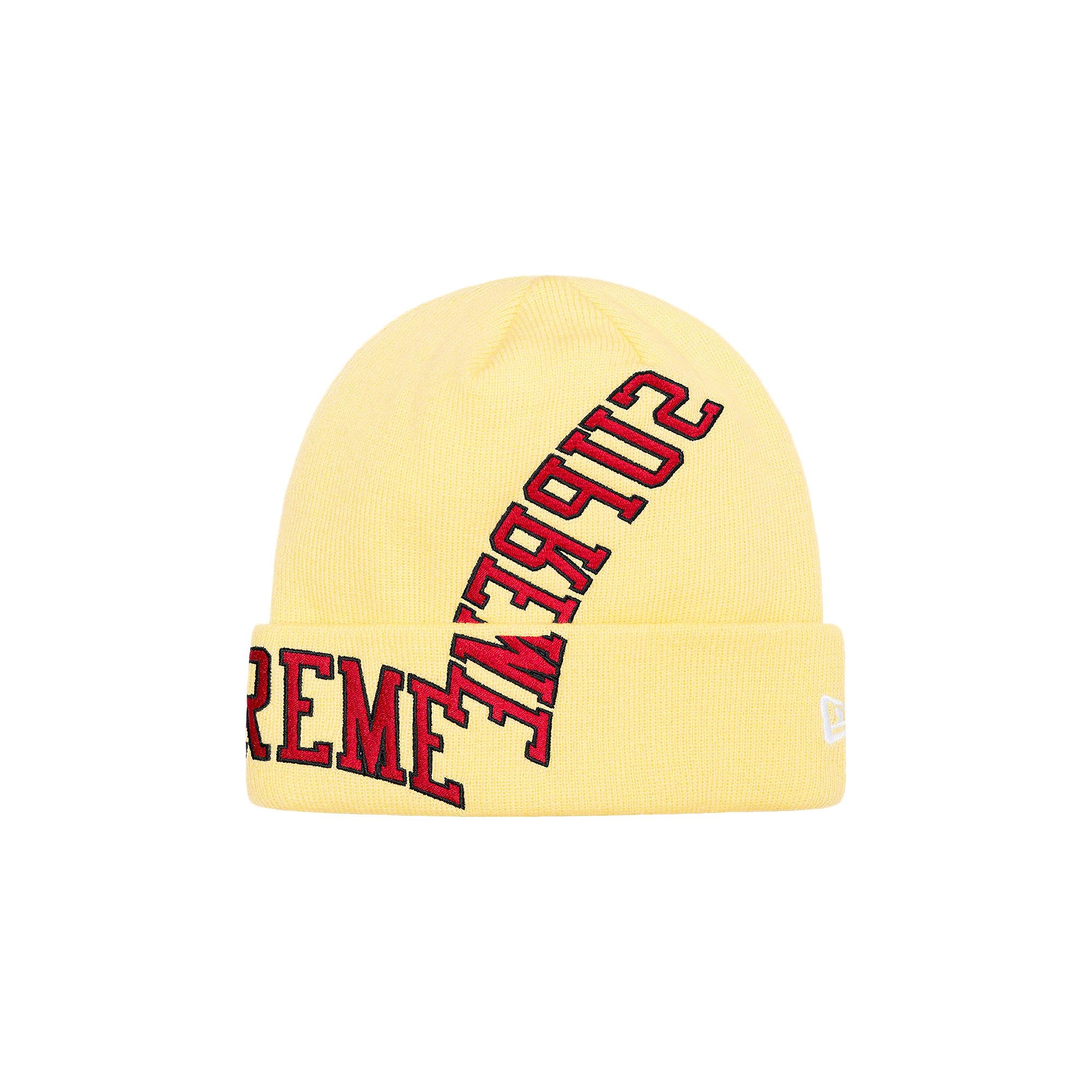 Supreme x New Era Multi Arc Beanie 'Pale Yellow' - 2