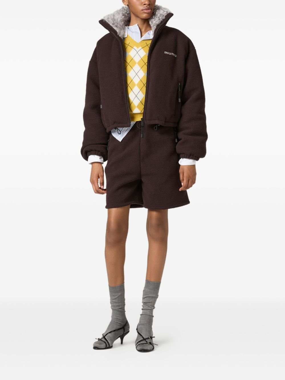 fleece down jacket - 1