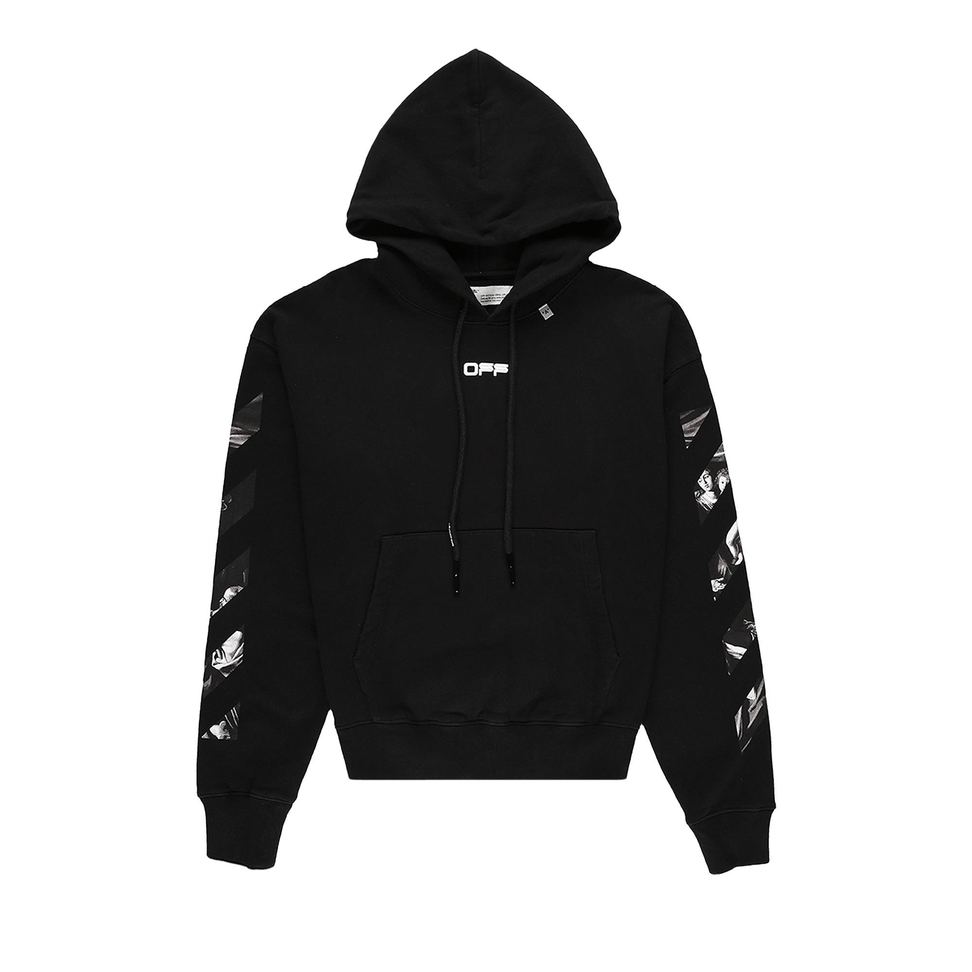 Off-White Caravaggio Square Over Sweatshirt 'Black' - 1